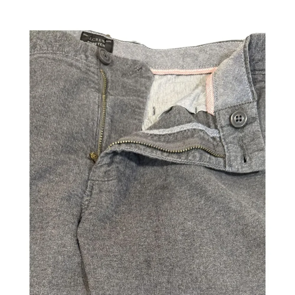 J. Crew 770 Straight Cotton Men's Dark Gray Pants 34x34 Dress Casual Business